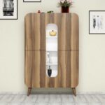 Ντουλάπι Mine καρυδί άσπρο μελαμίνη 93x31 8x144εκ ed2584