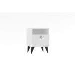 Κομοδίνο Bari λευκό 40x40x50cm ed2590 - Image 3