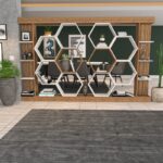 Βιβλιοθήκη Sueno άσπρο καρυδί μελαμίνη 140x29 6x177 4εκ ed2601