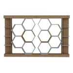 Βιβλιοθήκη Sueno άσπρο καρυδί μελαμίνη 140x29 6x177 4εκ ed2601 - Image 5