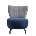 Πολυθρόνα Lola μπλε χρώμα 74x64x84cm ed2606 - Image 4