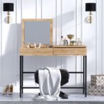 Τουαλέτα Latina oak μαύρο χρώμα μελαμίνη 100x75x45cm ed261