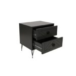 Κομοδίνο Lina ανθρακί μελαμίνη 50x40x55cm ed263 - Image 4