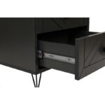 Κομοδίνο Lina ανθρακί μελαμίνη 50x40x55cm ed263 - Image 3