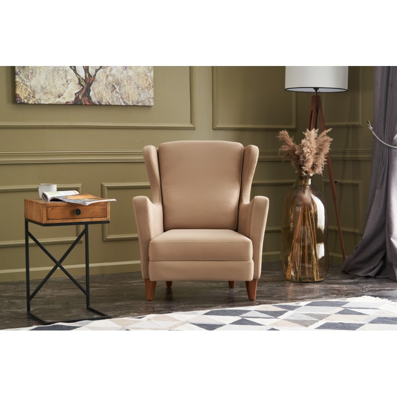 2643_0-800x800 Πολυθρόνα Lila Berjer κρεμ 77x80x98cm ed2643 - Image 1