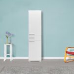 Ντουλάπι Aid άσπρο μελαμίνη 45x40x187εκ ed2645