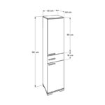 Ντουλάπι Aid άσπρο μελαμίνη 45x40x187εκ ed2645 - Image 3