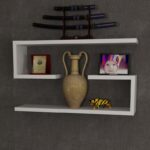 Ραφιέρα Jenika άσπρο μελαμίνη 60x14 5x18εκ ed2655