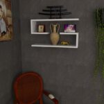 Ραφιέρα Jenika άσπρο μελαμίνη 60x14 5x18εκ ed2655 - Image 4