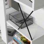 Βιβλιοθήκη Extra άσπρο μελαμίνη 90x22x167 3εκ ed2661 - Image 3