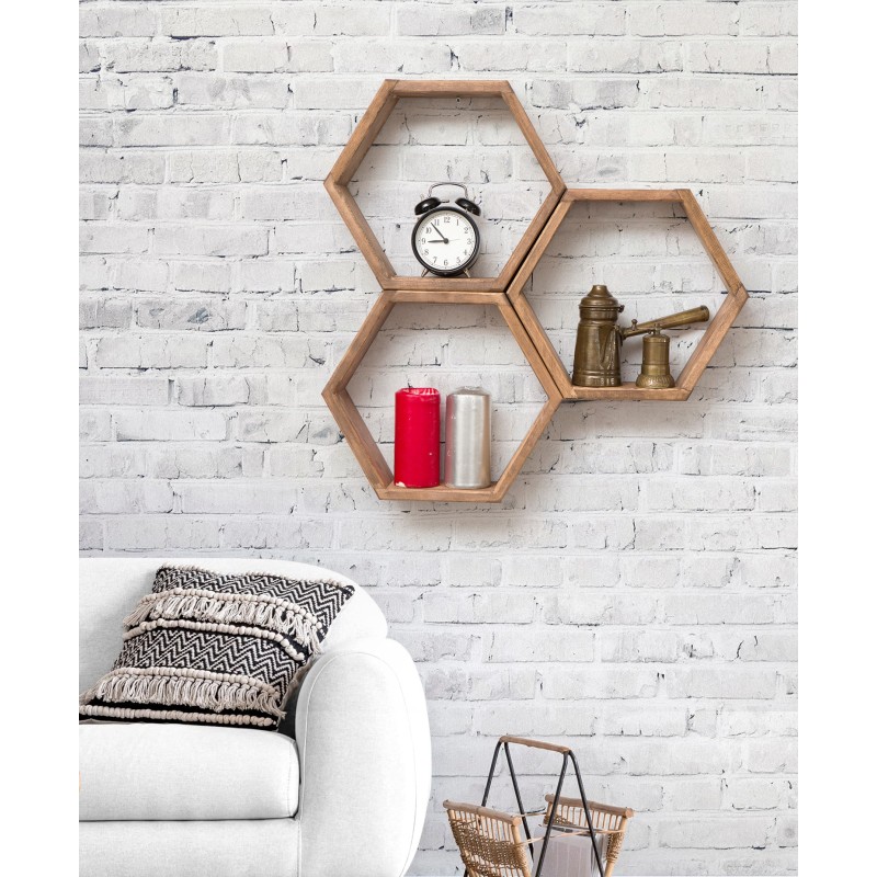 2670_0-800x800 Ράφι τοίχου Elfo καρυδί μελαμίνη 58x9x38cm ed2670 - Image 1