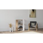 Ραφιέρα Gaye καρυδί άσπρο μελαμίνη 51 8x25x70εκ ed2673