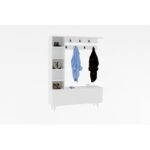 Έπιπλο εισόδου Bahar άσπρο μελαμίνη 120x32x161 8εκ ed2676 - Image 4