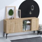 Μπουφέ Albedino oak μελαμίνης 120x40x80cm ed2679 - Image 4