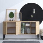 Μπουφέ Albedino oak μελαμίνης 120x40x80cm ed2679 - Image 5