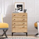 Συρταριέρα Nadia μελαμίνη oak 45x40x87cm ed2690