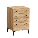 Συρταριέρα Nadia μελαμίνη oak 45x40x87cm ed2690 - Image 4