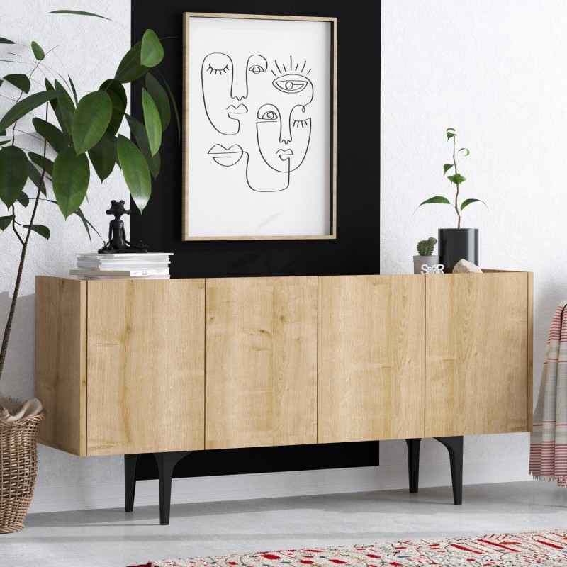 2691_0-800x800 Μπουφέ Vega 150x40x75cm μελαμίνη ed2691 - Image 1