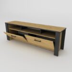 Έπιπλο τηλεόρασης Manhattan 150x35x48 7cm μελαμίνη ed2693 - Image 3