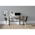 Γραφείο Casta Sapphire Oak χρώμα μελαμίνη 120x60x74cm ed2717 - Image 5