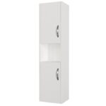 Ντουλάπι μπάνιου Asma άσπρο μελαμίνη 35x29 5x140εκ ed2722 - Image 4