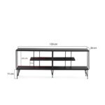 Έπιπλο τηλεόρασης Lecce ανθρακί 120x30x44 5cm ed2726 - Image 2