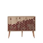 Μπουφέ Mente 2 SONOMA OAK ΜΕΛΑΜΙΝΗ 120x36xH90cm ed2737 - Image 5