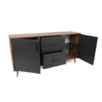 Μπουφέ Cordoba καρυδί ανθρακί χρώμα μελαμίνη 160x40x77cm ed274 - Image 4