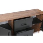 Μπουφέ Cordoba καρυδί ανθρακί χρώμα μελαμίνη 160x40x77cm ed274 - Image 3