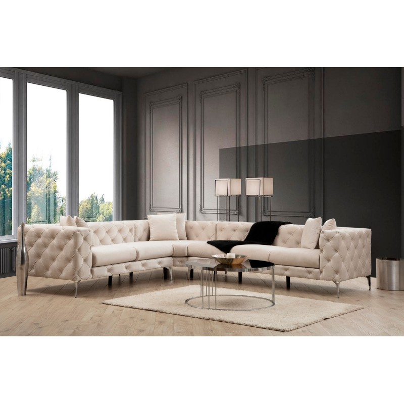 2757_0-800x800 Γωνιακός καναπές Como Right εκρού 270x90x73cm ed2757 - Image 1