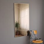 Καθρέφτης Nesta 62x130cm mdf ασημί ed2778