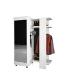 Έπιπλο εισόδου Antre άσπρο μελαμίνη 105x47 2x185εκ ed279 - Image 4