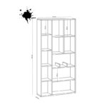 Βιβλιοθήκη Albedino 75x18x70cm μελαμίνη ed2801 - Image 2