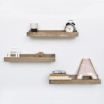 Ραφιέρα τοίχου Avra 50x6x13cm ξύλινη ed2815 - Image 4