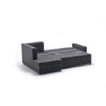 Γωνιακός καναπές Ece Left ανθρακί 242x90x88cm ed2833 - Image 2