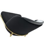 Σετ καρέκλας 2 τεμάχια Dore μαύρο χρυσό μέταλλο 54x55x86εκ ed2850 - Image 3