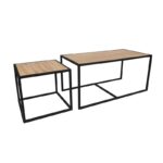 Τραπεζάκια σαλονιού set Atlantis Oak χρώμα 104x50x50cm ed2853