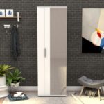 Ντουλάπι Soho άσπρο μελαμίνη 60x35x187εκ ed2865