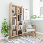 Βιβλιοθήκη Eden δρυς μελαμίνη 63 2x25x160εκ ed2876 - Image 4