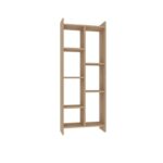 Βιβλιοθήκη Eden δρυς μελαμίνη 63 2x25x160εκ ed2876 - Image 3