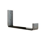 Ραφιέρα Lam καρυδί μαύρο ξύλο μεταλλική βάση 40x14x16εκ ed2886 - Image 4