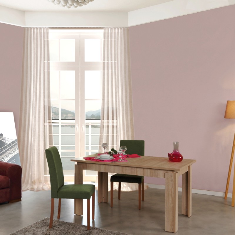 2906_0-800x800 Τραπεζαρία Huqa ανοιχτό δρυς μελαμίνη 78x80x150εκ ed2906 - Image 1