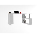 Γραφείο Crudo λευκή μελαμίνη 130x50x73 8cm ed2908 - Image 4