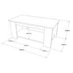 Τραπεζάκι σαλονιού 96 5x41 8x50cm ed2913 - Image 2