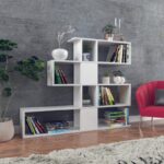 Βιβλιοθήκη Karlin άσπρο μελαμίνη 120x20x109εκ ed2914 - Image 4