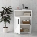 Ντουλάπι μπάνιου Moon άσπρο μελαμίνη 60x29 6x96 6εκ ed2919 - Image 4