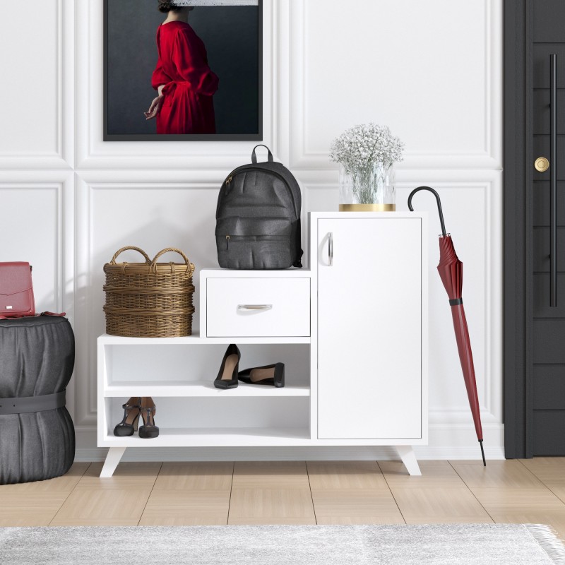 2922_0-800x800 Έπιπλο εισόδου Retro άσπρο μελαμίνη 90x33x77εκ ed2922 - Image 1