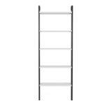 Ραφιέρα Magliana μαύρο άσπρο μελαμίνη 66 5x29 5x180εκ ed2929 - Image 4