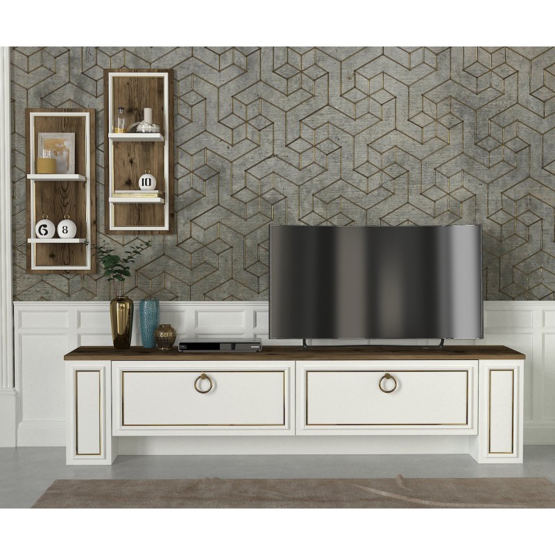 2943_0-800x800 Έπιπλο τηλεόρασης Sansa μελαμίνη 180x35x43cm ed2943 - Image 1