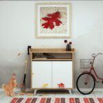 Παπουτσοθήκη Arasso μελαμίνη άσπρη oak 100x35x102cm ed2960